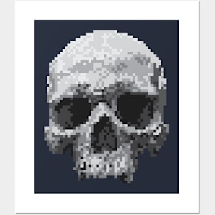 Skull Pixel Posters and Art